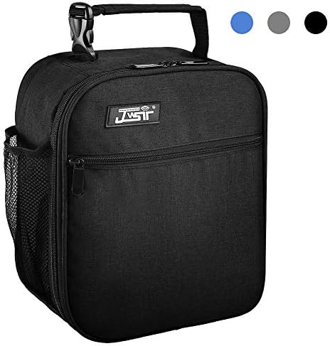 Lunch Bag Insulated Lunch Bag for Men Women Kids,Resuable Cooler Lunch Box Lunch Water - Resistant Leakproof Tote Bag for Office, School, Work, Picnic Hiking Beach (Black-1)