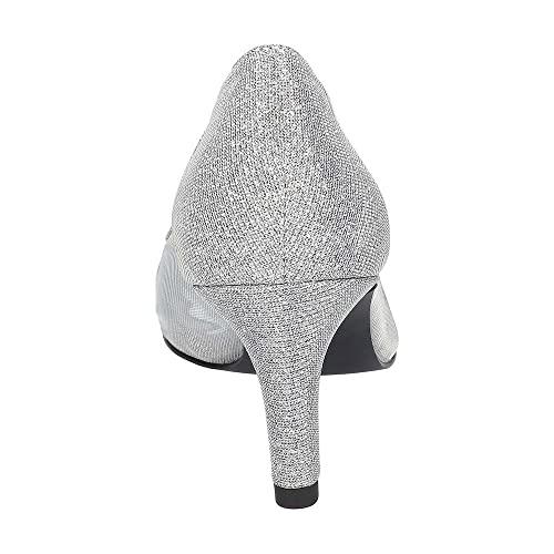Easy Street Women's Picaboo Pump, Silver Glitter, 9 #TOP5