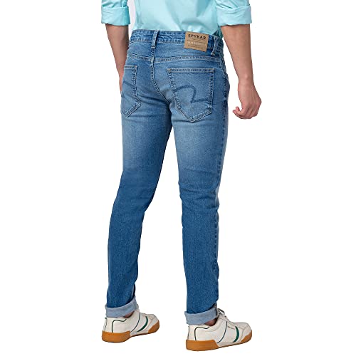 Image of Spykar Men's Slim Fit Low Rise Casual Jeans