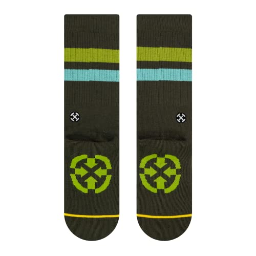 MERGE4 Repreve Subtle Moss Sustainable Crew Socks for Men and Women Padded Soles Compression Soft to Touch Moisture Wicking3