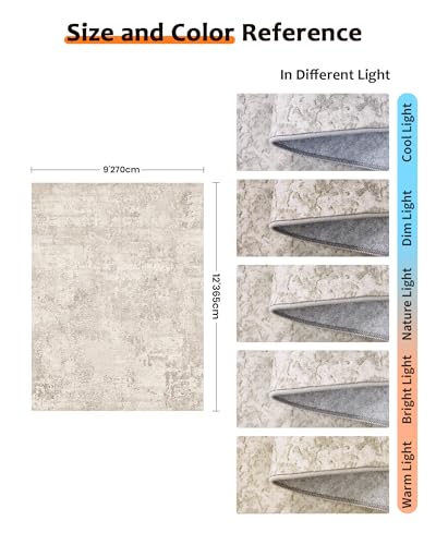 Tapete Decorativo Art&Tuft 9x12 Beige miniatura 2