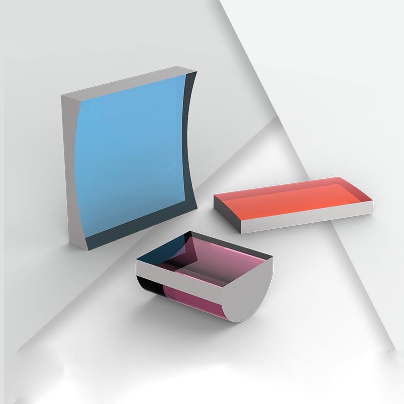 Generic Huyhuyhuy High-Precision Quartz Glass Cylindrical Lenses, Optical Glass Plano-Convex Cylindrical Lens for Projection (Diameter: H20L30F30)