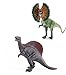 2 Unids / Set Mundo Jurásico Dinosaurio Prehistórico Modelo De Juguete Dilophosaurus Spinosaurus Figuras De Acción Juguetes para Niños