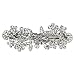 Faship Gorgeous Clear Crystal Floral Hair Barrette
