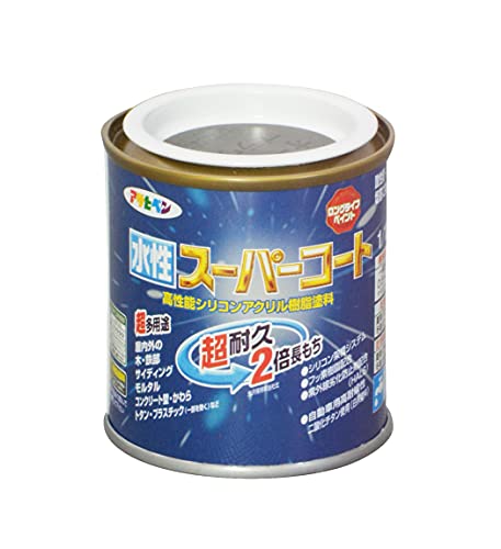 アサヒペン ペンキ 水性スーパーコート 水性多用途 オータムブラウン 1/12L