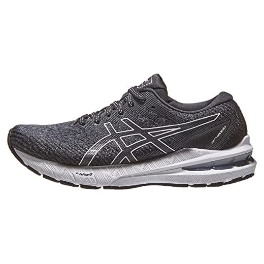 ASICS Women's GT-2000 10 Running Shoes, 10, Black/White