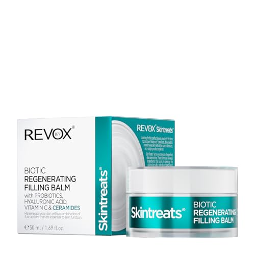 REVOX B77 - Skintreats Biotic Regenerating Filling Balm, 50 ml, Bálsamo Facial, Crema Rellenadora de Arrugas y Finas Líneas de Expresión, Regenera la Piel, Nutre e Hidrata, Fortalece Barrera Cutánea