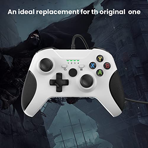 Yccsky Wired Controller For Xbox One/Xbox Series X|S,Pc Game Controller Compatible With Windows 11/10/8/7,Gamepad With Audio Jack And Dual-Vibration Turbo (White) #TOP5