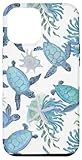 Custodia per iPhone 15 Pro Max Tartaruga marina e barriera corallina blu Oceano