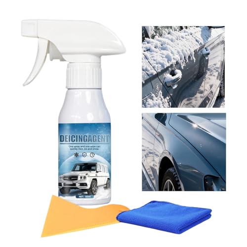 De-icer for Car Windscreen – 120 ml Quick Durable Anti-Fog Car – Anti-Ice Spray for Windshield, for Truck, SUV, Roof, Winter, Home, Garden, Outdoor, Camping Journey Daily Travel