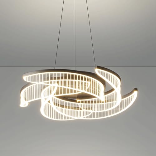 Suspension luminaire LED 50W en fer noir design industriel moderne pour salon et cuisine
