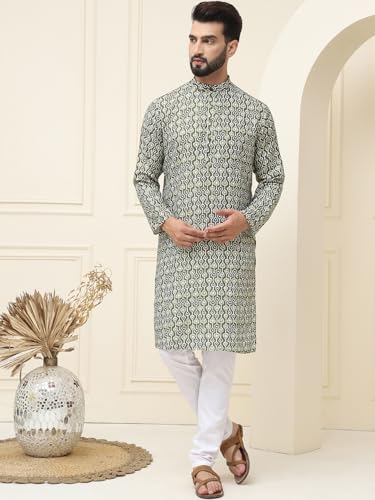 Image of SOJANYA (Since 1958 Men's Exquisite Silk Blend Kurta Elevate Your Festive Look-Crafted for Excellence