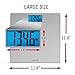 Taylor Digital Scales for Body Weight, High 400 LB Capacity, Brushed Stainless Steel Thin Glass Platform, Unique Blue LCD, Durable Platform, 11.8 x 11.8 Inches, Stainless Steel
