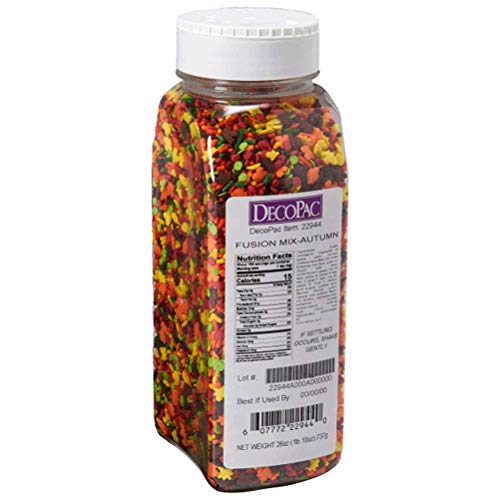 Fall Autumn Cupcake Cake Sprinkles Fusion Mix - 26 ounce
