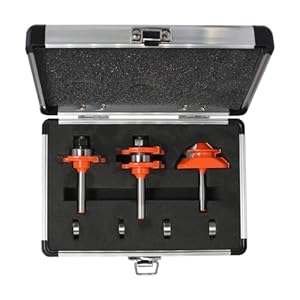 Akylin 3tlg Gehrungsfräser-Set AJR806 Nutfräsen