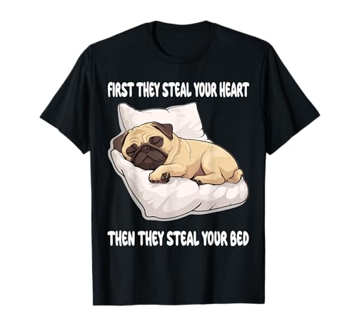 Pug Sleeping Pajamas Nightgown T-Shirt