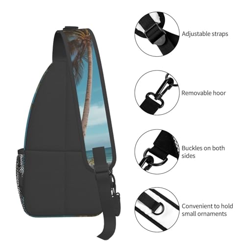 Bolso crossbody negro para hombre y mujer miniatura 5