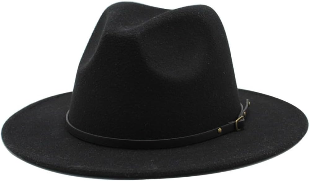 Classic Navy Cotton Fedora Hat, 2-Inch Brim, Leather-Style Band, Regular Fit