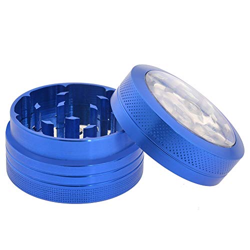 NeraNena Herb Spices Grinder 1.6" Pocket Mini Crusher Button for Adjustable Grinding Plate