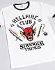 Stranger Things Hellfire Club T-Shirt for Men Women | Adults Hawkins Society Eddie White Outfit | Season 4 Merchandise #2