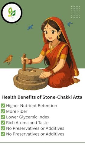 Image of FINARY SANSKAR Sharbati Sehori Atta (Wheat Flour) | 100% Natural Atta | Soft & Sweet Taste | Stone-Ground | Perfect for Fluffy Rotis & Chapatis | 5kg