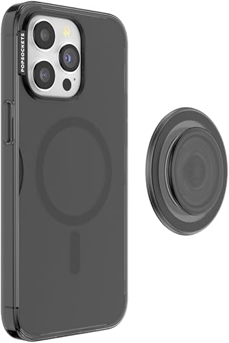Miniatura 4 de PopSockets Funda para iPhone 15 Pro Max con agarre redondo para teléfono compatible con MagSafe, funda para iPhone 15 Pro Max, compatible con carga