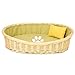 LTLJX Legowisko dla psa, wiklina, kosz dla psa z matą, duży i mały kosz na zwierzęta domowe, kosz na rattan, Amovible Pour Quatre, na sezon, zielony, 85 x 63 cm