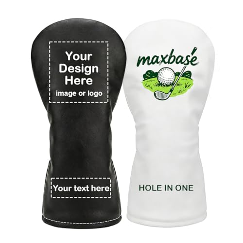 Customize Your Golf Head Cover, Personalized Golf Head Cover with Your Photo or Logo and Text (Driver)