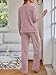 LILLUSORY Womens 2 Piece Lounge Sets Winter Outfits 2025 Sweatsuit Matching Pjs Airport Vacation Travel Fall Pajamas Fashion Pink L