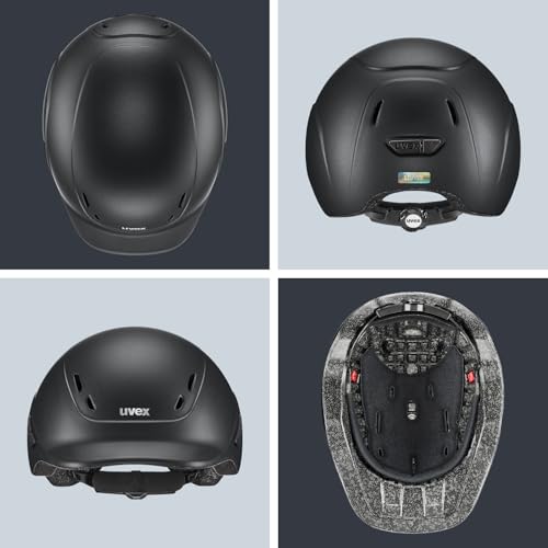 uvex kidoxx - Leichter Kinder-Reithelm - individuelle Größenanpassung - optimale Belüftung - matt