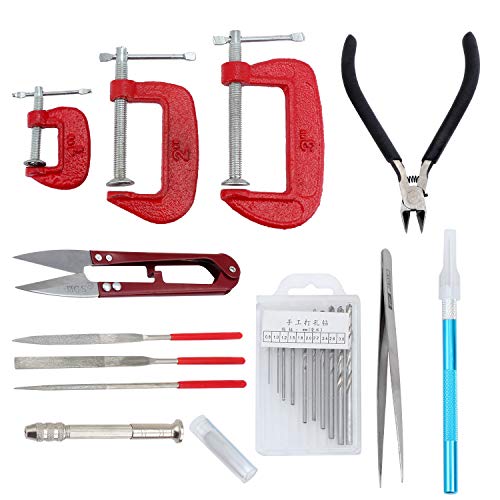 WiMas 13PCS Gundam Modèle Outils Kit, Outils de modélisme, Hobby Building Craft Set pour la Réparation et la Fixation de Modèles Cover