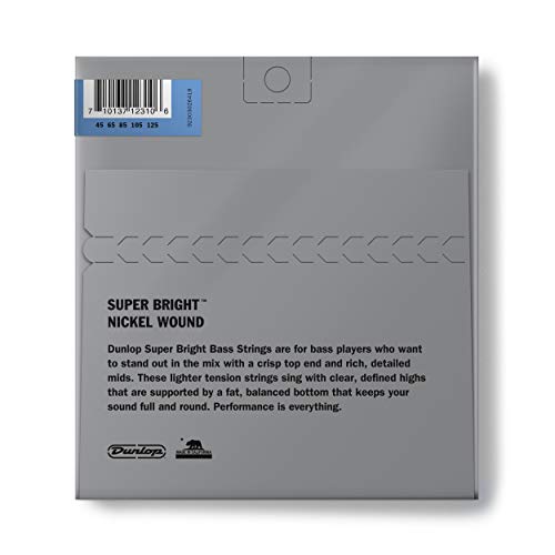 Jim Dunlop Bass Strings (DBSBN45125M), Natural, 45-125 - Image 2