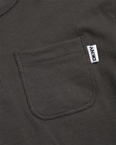 Image of DKNY Toddler Boys Short Sets - 4 Piece Short Sleeve Graphic Boys T Shirts and Matching Fleece Toddler Shorts Summer Clothes