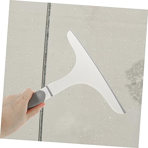 Image of CHILDWEET Multi-Functional Shower Squeegee for Window and Glass Cleaning Plastic Tool for Mirrors Walls Windows Short Rod Design for Efficient Stain Removal