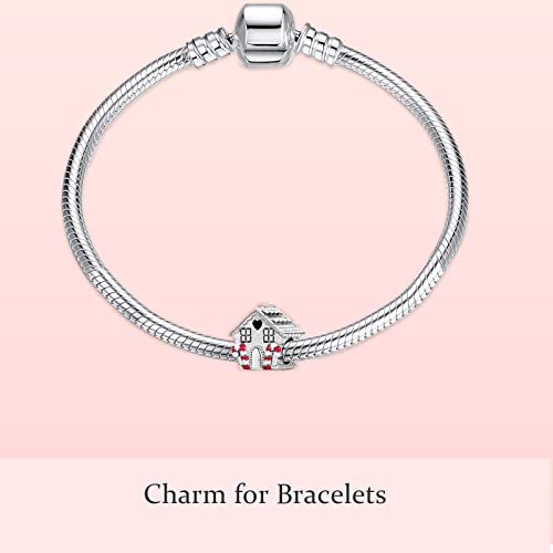 Mitsoku 925 Sterling Silver Charms For Bracelets Necklaces Gingerbread House Dangle Pendants Beads, Charms Jewelry Gift For Women Girls #TOP3