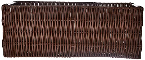 Whitmor Rattique Small Storage Tote Java #TOP1