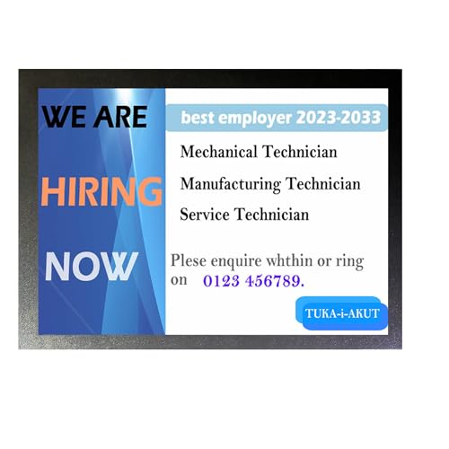 TUKA-i-AKUT 5st. A1 Info-Rahmen Selbstklebend mit Magnetverschluss, Einstecktasche Infotasche Blatthalter, Schnelles Wechseln von Aushängen, Aufklappbarer Magnetrahmen Farbe Schwarz, TKD8400-A1-5x