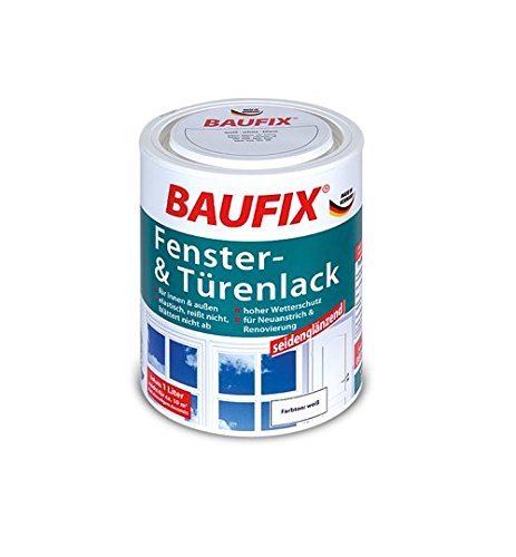 Preisvergleich Produktbild Baufix Fenster - & Türenlack seidenglänzend 1L