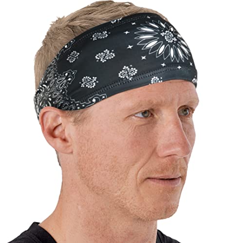 Mens Sweat Bands - Mens Headband - Head Bands Working Out Men Sports Headband Men Performance Headband Men - Athletic Headbands Men Cycling Sweat Band, Football Headbands - Sweat Bands Headbands Men