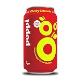 POPPI Sparkling Prebiotic Cherry Limeade Soda w/ Gut Health & Immunity Benefits, Beverages made with
