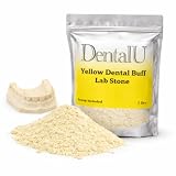 1 lb Dental Yellow Buff Stone for Dental Labs - All Purpose Compound - Scoop Included. Gypsum Type III