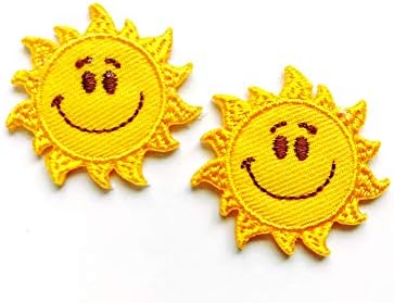 Sun Moon Face Ron-on/sew-on Patch Applqué For Clothng And Crafts - Etsy - Foto 6