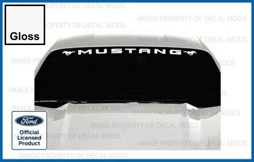 Decal Mods Mustang Front Windshield Banner V6 Pony White