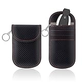 Faraday-Tasche für Autoschlüssel sichern Sie Ihr Auto: Die Signalabschirmung für Autoschlüssel ist aus doppellagigem RFID-Signal-Abschirmungsmaterial, das Diebe verhindert, dass Ihr Funkschlüsselsignal verstärkt und das Öffnen des Autos öffnet. Verhindert, dass Sie ferngesteuert werden. Die Signalblocker-Tasche ist ein ideales Autozubehör, solange Sie Ihre Autoschlüssel oder Kreditkarten in die Signalblocker-Tasche des Autoschlüssels. jedes Signal.