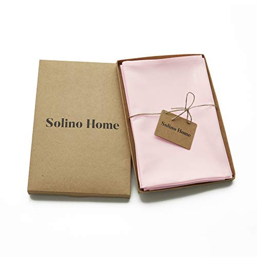 Solino Home Cotton Linen Napkins Pink – Set Of 4 Natural Fabric Dinner Napkins 20 X 20 Inch – Dru Machine Washable Napkins For Summer, Wedding, Dining, Kitchen, Party – Handcrafted #TOP3