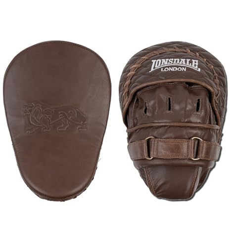 Coussinets Lonsdale vintage cuir véritable marron de haute qualité