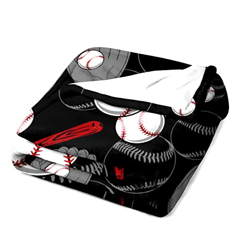 Super Soft Soccer Blanket Lightweight Cozy 3D Printed Flannel Baseball Basketball Throw Blankets For Sport Fans Kids Adults Gifts 80"X60" #TOP2