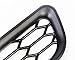 Justautotrim Honeycomb Front Bumper Bottom Fog Vent & Side Fender & Headlgiht Chrome Cover Trim for 2016 2017 2018 2019 2020 Ford F150 Raptor Accessories (Front Fog Vent Black)