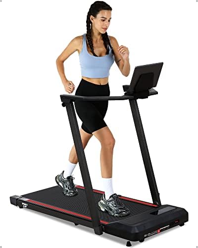 SPORTY&FIT Folding Treadmill, [0.6-7.5 MPH] [265 LBS] for Running Walking, [Remote & Button Control] Space Saving Compact Treadmill for Apartment