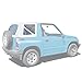 Pavement Ends by Bestop 51380-52 White Denim Replay Replacement Soft Top Clear Windows; No door skins included for 1995-1998 Suzuki Sidekick